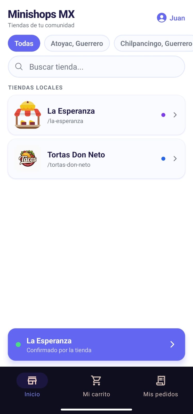 Directorio de tiendas locales